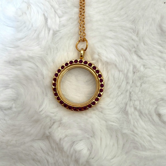 SET OF 2 FLOATING CHARM LOCKET AND NECKLACE - Picture 4 of 7